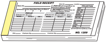Field Receipts FR4B