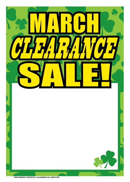 Clearance sale items