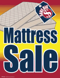 Vinyl Window Sign: Mattress Sale
