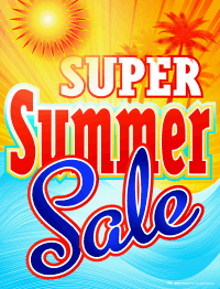 Vinyl Window Sign: Super Summer Sale – Inform Promotions