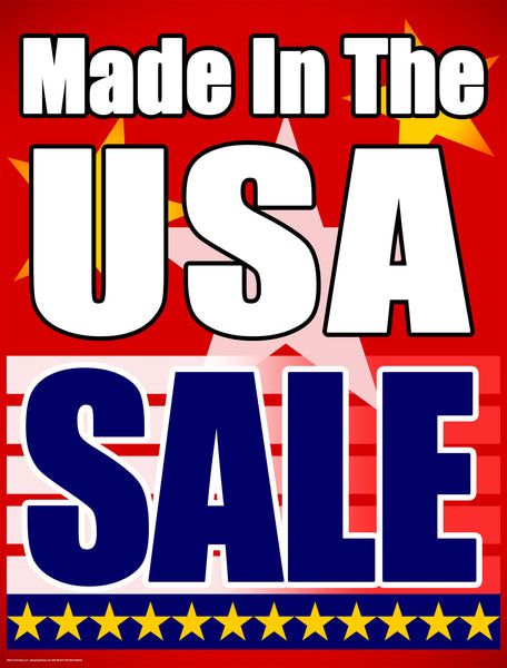 Vinyl Window Sign: Made in the USA