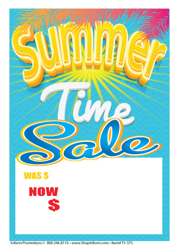 Sale Tags (Pk of 100): Summer Time Sale