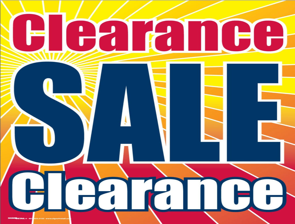Giant XL Double-Sided Yard Sign: Clearance Sale (No Stakes Included)