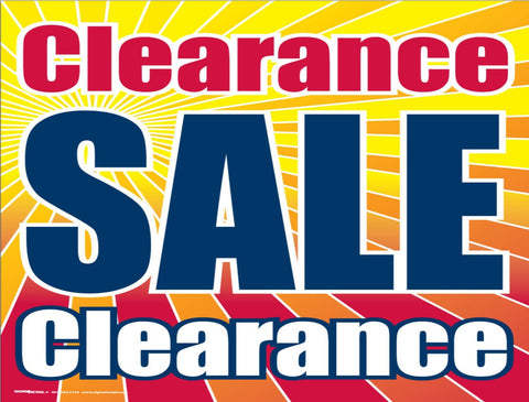 Giant XL Double-Sided Yard Sign: Clearance Sale (No Stakes Included)