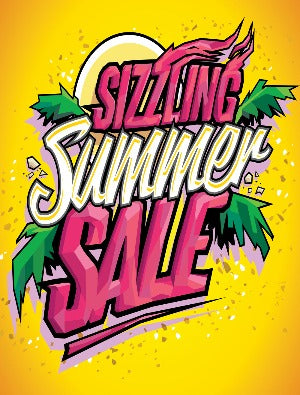 Plastic Window Sign: Sizzling Summer Sale 2
