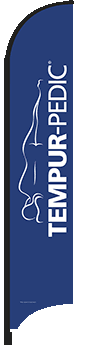 OVERSTOCK Feather Flag Banner: Tempur-Pedic (Flag Only)