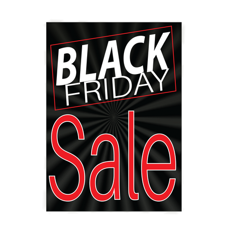 Vinyl Window Sign: Black Friday Sale 2