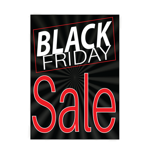 Vinyl Window Sign: Black Friday Sale 2