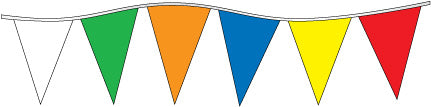 105FT Mult-Colored Pennant String