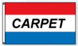 Tri-Color Message Flag: Carpet