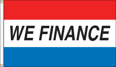 Tri-Color Message Flag: We Finance