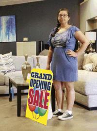 Giant Floor Tag: Grand Opening Sale