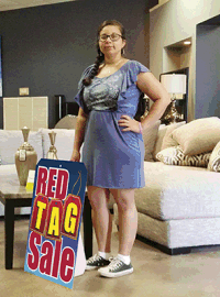 Giant Floor Tag: Red Tag Sale