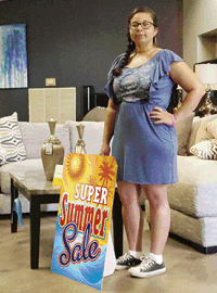 Giant Floor Tag: Super Summer Sale