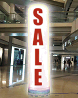 6 FT Lighted LED Pillar-SALE