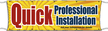 Giant Outdoor Banner: Quick Professional Installation (BURST)