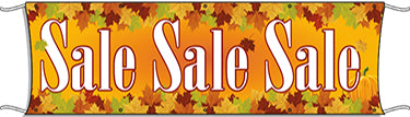Giant Outdoor Banner: Sale (Fall Theme)