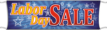 Giant Outdoor Banner: Labor Day Sale