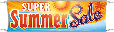 Giant Outdoor Banner: Super Summer Sale