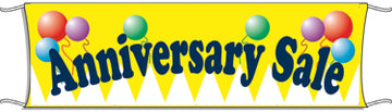 Giant Outdoor Banner: Anniversary Sale (Balloons)