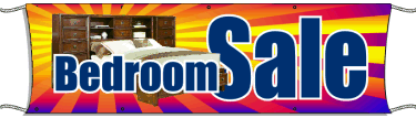 Giant Outdoor Banner: Bedroom Sale