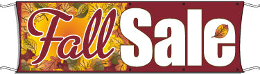 Giant Outdoor Banner: Fall Sale