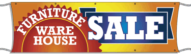 Giant Outdoor Banner: Furniture Warehouse Sale
