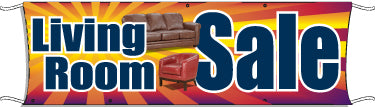 Giant Outdoor Banner: Living Room Sale