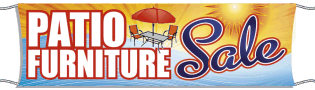 Giant Outdoor Banner: Patio Furniture Sale