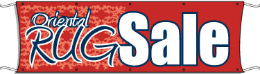 Giant Outdoor Banner: Oriental Rug Sale