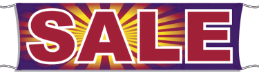 Giant Outdoor Banner: Sale