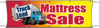 Giant Outdoor Banner: Truckload Mattress Sale