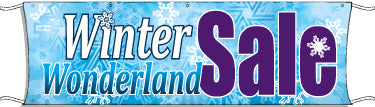 Giant Outdoor Banner: Winter Wonderland Sale