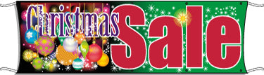 Giant Outdoor Banner: Christmas Sale