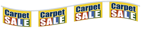 40 FT Pennant String: Carpet Sale