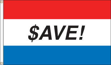 Tri-Color Message Flag: SAVE