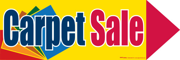 Spinner Sign: Message Carpet Sale (Min 3 Mix & Match)