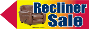 Spinner Sign: Recliner Sale (Min 3 - Mix & Match)