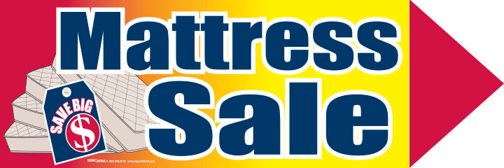Spinner Sign: Mattress Sale (Min 3 - Mix & Match