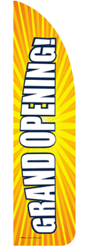 Sidewalk Feather Flag Banner: Grand Opening (Burst)(FLAG ONLY)