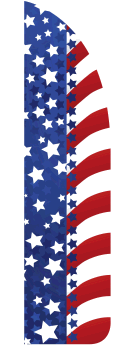 Sidewalk Feather Flag Banner: Flag (Patriotic)(FLAG ONLY)