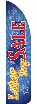 Sidewalk Feather Flag Banner: Labor Day Sale (FLAG ONLY)