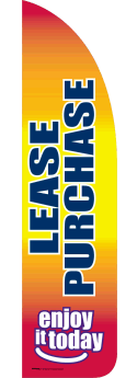 Sidewalk Feather Flag Banner: Lease Purchase (FLAG ONLY)