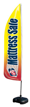 Sidewalk Feather Flag Banner: Mattress Sale (FLAG ONLY)