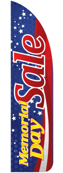 Sidewalk Feather Flag Banner: Memorial Day Sale (FLAG ONLY)
