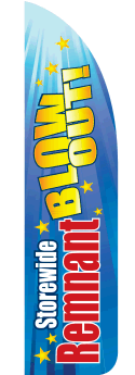 Sidewalk Feather Flag Banner: Storewide Remnant Blowout (FLAG ONLY)