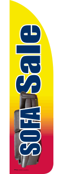 Sidewalk Feather Flag Banner: Sofa Sale (FLAG ONLY)