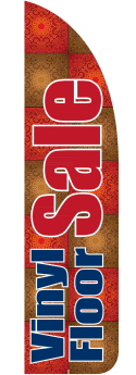 Sidewalk Feather Flag Banner: Vinyl Floor Sale (FLAG ONLY)