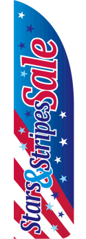 Sidewalk Feather Flag Banner: Stars & Stripes Sale (FLAG ONLY)