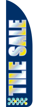 Sidewalk Feather Flag Banner: Tile Sale (FLAG ONLY)